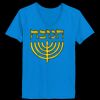 Ladies’  Junior Fine Jersey V-Neck Longer Length T-Shirt Thumbnail