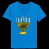 Ladies’  Junior Fine Jersey V-Neck Longer Length T-Shirt Thumbnail