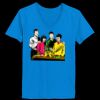 Ladies’  Junior Fine Jersey V-Neck Longer Length T-Shirt Thumbnail