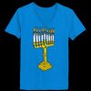 Ladies’  Junior Fine Jersey V-Neck Longer Length T-Shirt Thumbnail