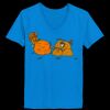 Ladies’  Junior Fine Jersey V-Neck Longer Length T-Shirt Thumbnail