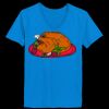 Ladies’  Junior Fine Jersey V-Neck Longer Length T-Shirt Thumbnail