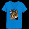 Ladies’  Junior Fine Jersey V-Neck Longer Length T-Shirt Thumbnail