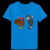 Ladies’  Junior Fine Jersey V-Neck Longer Length T-Shirt Thumbnail