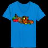 Ladies’  Junior Fine Jersey V-Neck Longer Length T-Shirt Thumbnail