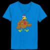 Ladies’  Junior Fine Jersey V-Neck Longer Length T-Shirt Thumbnail