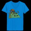 Ladies’  Junior Fine Jersey V-Neck Longer Length T-Shirt Thumbnail