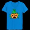 Ladies’  Junior Fine Jersey V-Neck Longer Length T-Shirt Thumbnail