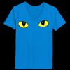 Ladies’  Junior Fine Jersey V-Neck Longer Length T-Shirt Thumbnail