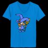 Ladies’  Junior Fine Jersey V-Neck Longer Length T-Shirt Thumbnail