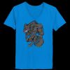 Ladies’  Junior Fine Jersey V-Neck Longer Length T-Shirt Thumbnail
