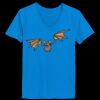 Ladies’  Junior Fine Jersey V-Neck Longer Length T-Shirt Thumbnail