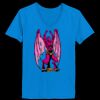 Ladies’  Junior Fine Jersey V-Neck Longer Length T-Shirt Thumbnail