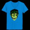 Ladies’  Junior Fine Jersey V-Neck Longer Length T-Shirt Thumbnail