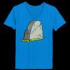 Ladies’  Junior Fine Jersey V-Neck Longer Length T-Shirt Thumbnail