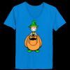 Ladies’  Junior Fine Jersey V-Neck Longer Length T-Shirt Thumbnail