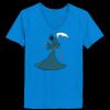 Ladies’  Junior Fine Jersey V-Neck Longer Length T-Shirt Thumbnail