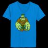 Ladies’  Junior Fine Jersey V-Neck Longer Length T-Shirt Thumbnail