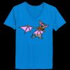 Ladies’  Junior Fine Jersey V-Neck Longer Length T-Shirt Thumbnail