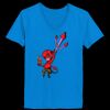 Ladies’  Junior Fine Jersey V-Neck Longer Length T-Shirt Thumbnail