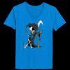 Ladies’  Junior Fine Jersey V-Neck Longer Length T-Shirt Thumbnail