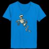 Ladies’  Junior Fine Jersey V-Neck Longer Length T-Shirt Thumbnail