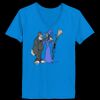 Ladies’  Junior Fine Jersey V-Neck Longer Length T-Shirt Thumbnail