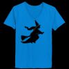 Ladies’  Junior Fine Jersey V-Neck Longer Length T-Shirt Thumbnail