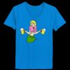 Ladies’  Junior Fine Jersey V-Neck Longer Length T-Shirt Thumbnail