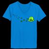 Ladies’  Junior Fine Jersey V-Neck Longer Length T-Shirt Thumbnail