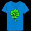 Ladies’  Junior Fine Jersey V-Neck Longer Length T-Shirt Thumbnail
