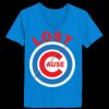 Ladies’  Junior Fine Jersey V-Neck Longer Length T-Shirt Thumbnail