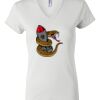 Women's Short Sleeve V-Neck T-Shirt Thumbnail