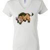 Women's Short Sleeve V-Neck T-Shirt Thumbnail