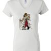 Women's Short Sleeve V-Neck T-Shirt Thumbnail
