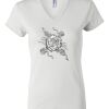 Women's Short Sleeve V-Neck T-Shirt Thumbnail