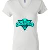 Women's Short Sleeve V-Neck T-Shirt Thumbnail