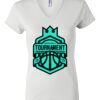 Women's Short Sleeve V-Neck T-Shirt Thumbnail