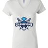 Women's Short Sleeve V-Neck T-Shirt Thumbnail