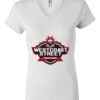 Women's Short Sleeve V-Neck T-Shirt Thumbnail