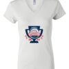 Women's Short Sleeve V-Neck T-Shirt Thumbnail