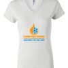 Women's Short Sleeve V-Neck T-Shirt Thumbnail