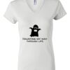 Women's Short Sleeve V-Neck T-Shirt Thumbnail