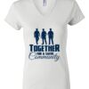 Women's Short Sleeve V-Neck T-Shirt Thumbnail