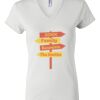 Women's Short Sleeve V-Neck T-Shirt Thumbnail