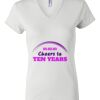 Women's Short Sleeve V-Neck T-Shirt Thumbnail