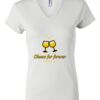 Women's Short Sleeve V-Neck T-Shirt Thumbnail