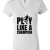 Women's Short Sleeve V-Neck T-Shirt Thumbnail