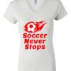 Women's Short Sleeve V-Neck T-Shirt Thumbnail