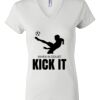 Women's Short Sleeve V-Neck T-Shirt Thumbnail